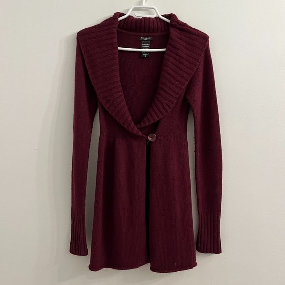 Talula Burgundy Sweater Dress / Long Top - Picture 1 of 5